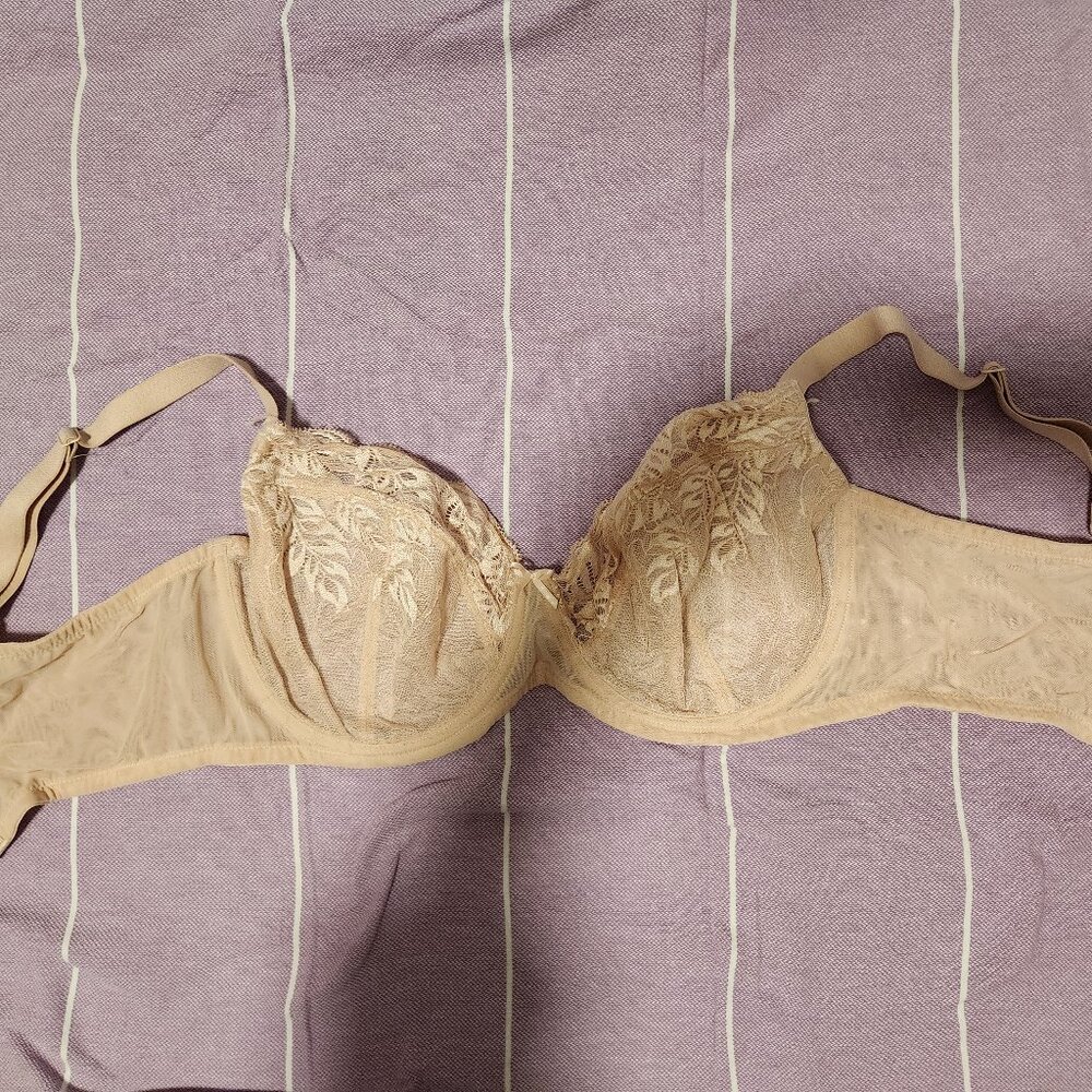 Understance Yara FlexWire Unpadded Demi Lift Bra Champagne 34H - Picture 3 of 5